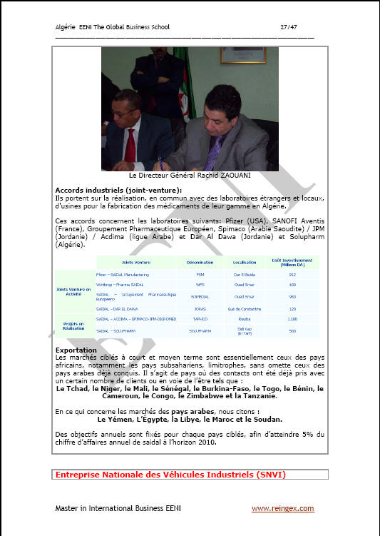 Negocios en Argelia