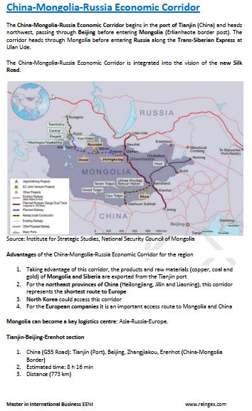 China-Mongolia-Russia Economic Corridor, Road Transportation Module