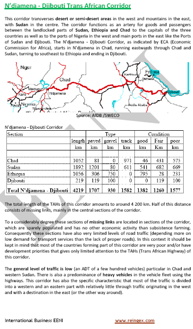 Djibouti-N’Djamena Corridor: Sudan, Ethiopia, Nigeria, Djibouti, and Chad (Road Transport Module)