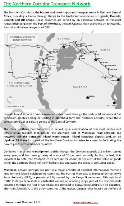 African Northern Corridor (Burundi, Rwanda, Kenya, and Uganda) Road Transport Module