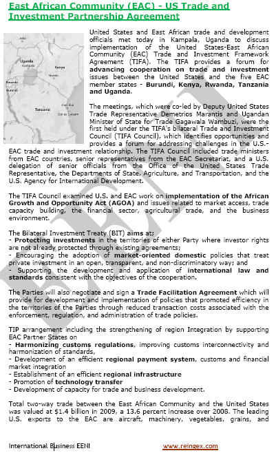 United States-East African Community Agreement