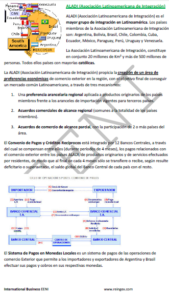 Asociación Latinoamericana Integración (ALADI) Convenio de Pagos y Créditos, Procedimientos aduaneros