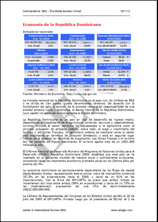 Affaires en République dominicaine