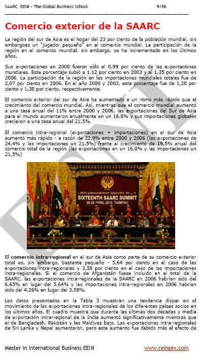 Asociación para la Cooperación Regional del Sur de Asia (Curso, Máster, Doctorado)
