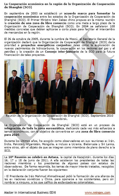 Organización de Cooperación de Shanghái SCO, China, India, Kirguistán, Kazajistán, Pakistán, Rusia, Tayikistán y Uzbekistán