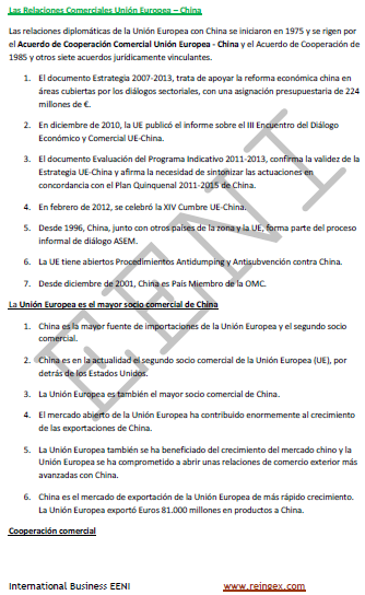 Tratado de libre comercio Unión Europea (España)-China