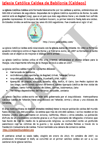 Església Catòlica Caldea Babilònia