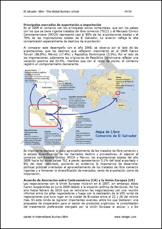 Comerç Exterior i negocis a El Salvador