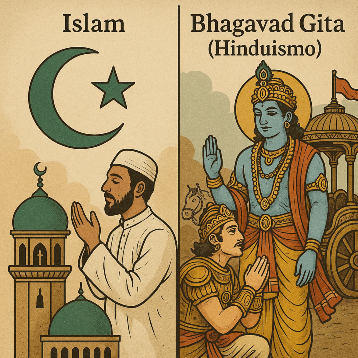 Islam (Corán) y Bhagavad Gita (hinduismo)