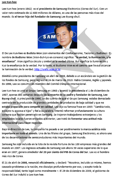 Lee Kun-hee Empresari Budista