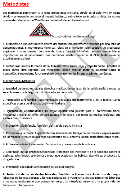 Metodistes Negocis i Ètica