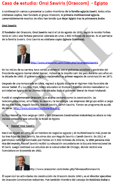 Onsi Sawiris, empresari egipci