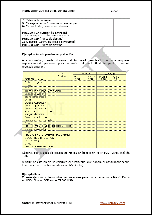 Política preus exportació