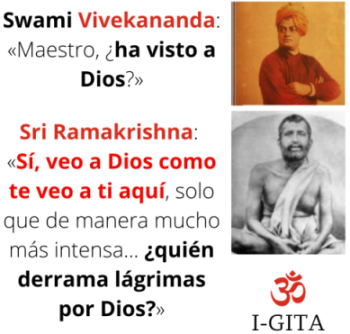 Sri Ramakrishna ¿quién derrama lágrimas por Dios? Swami Vivekananda
