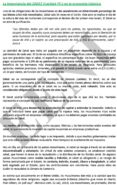 Economia islàmica Zakat