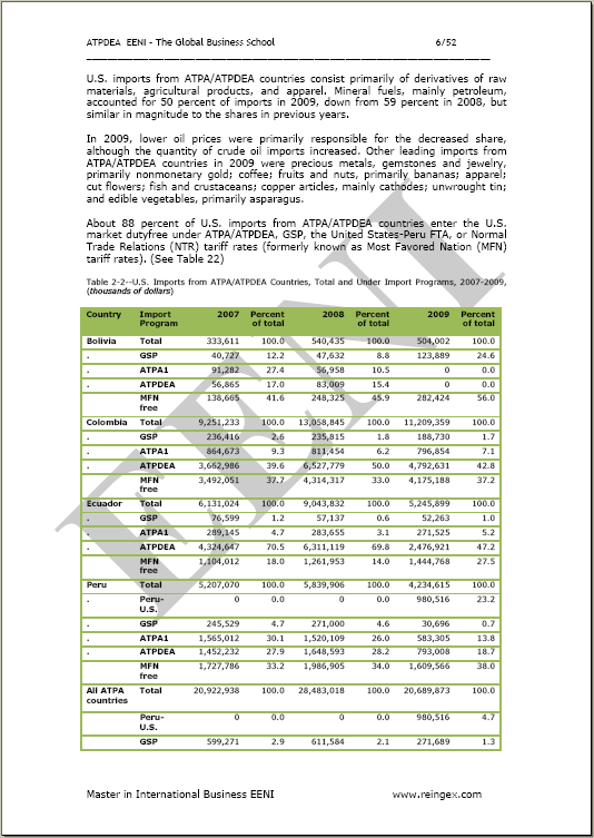 Estats Units Comunitat Andina