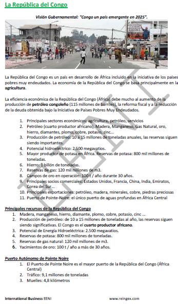 Haciendo negocios en el Congo