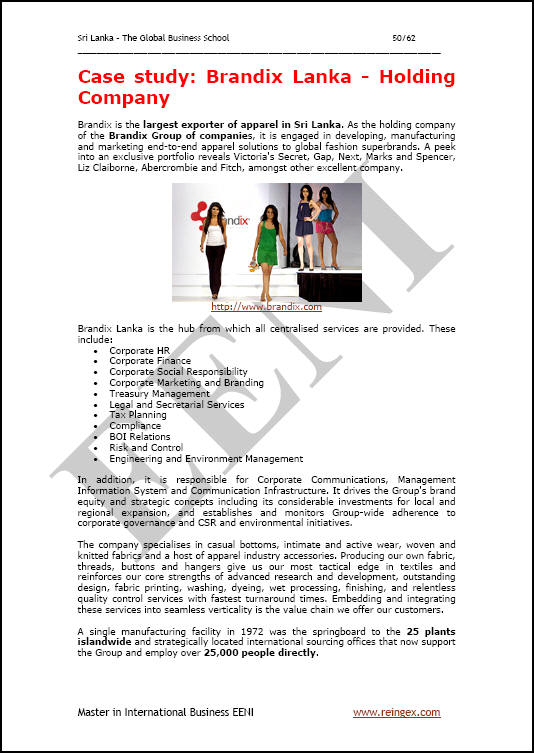 Comerç exterior i negocis a Sri Lanka