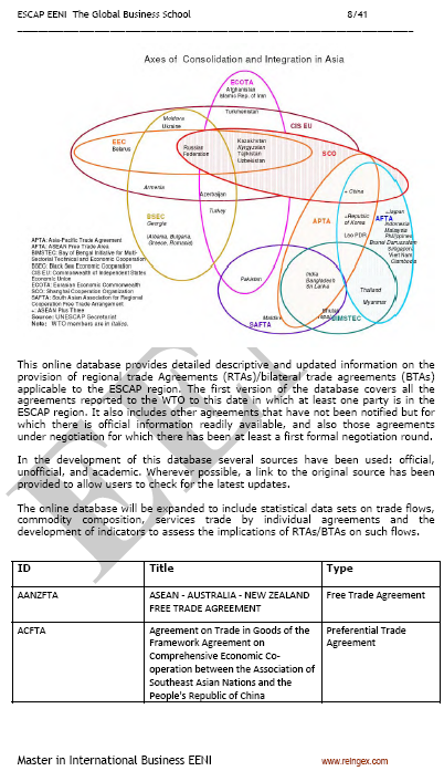 Asien Handelsabkommen