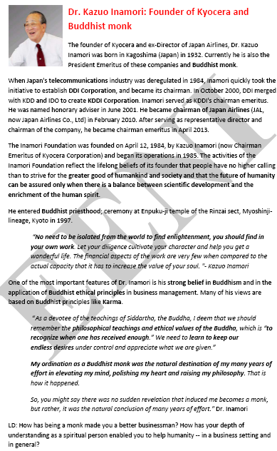 Kazuo Inamori (Geschäftsmann, Buddhist)