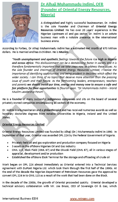 Alhaji Muhammadu Indimi, Nigerian Muslim Businessman (Nigeria, )