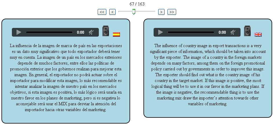 Audios English Spanish