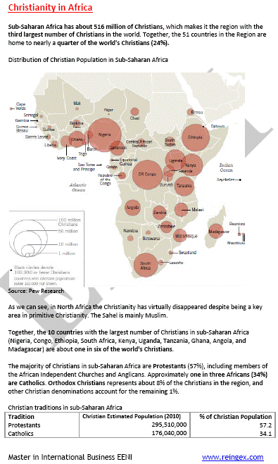 Christianity in Africa: 516 million Christians, 25% of Christianity in the World, Nigeria, Congo, Ethiopia