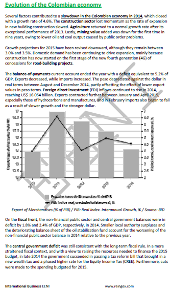 Colombian Economy and Foreign Trade