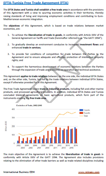 EFTA-Tunisia Free Trade Agreement