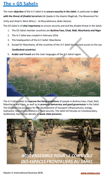G5 Sahel- Fight against jihadist terrorism