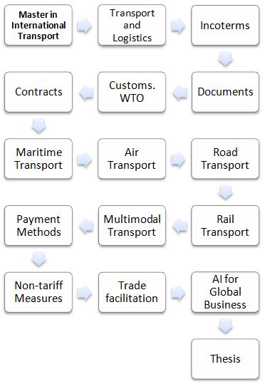 Master in International Transport (Foreign Trade) AI Onlne