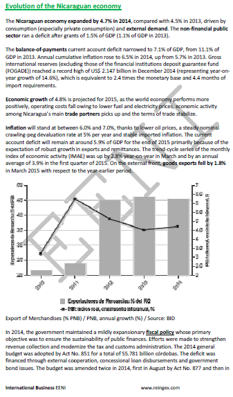 Nicaraguan Economy
