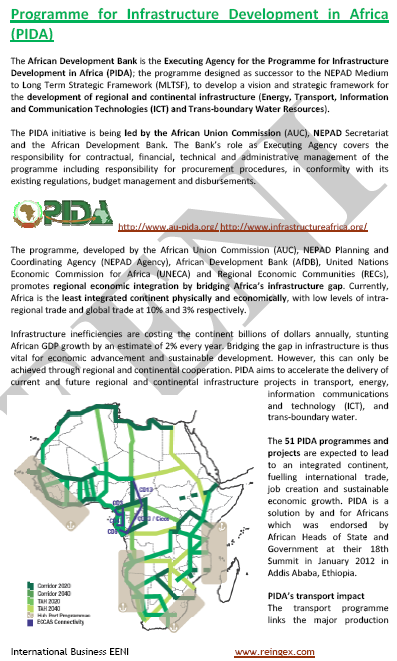 Programme for Infrastructure Development in Africa (PIDA)