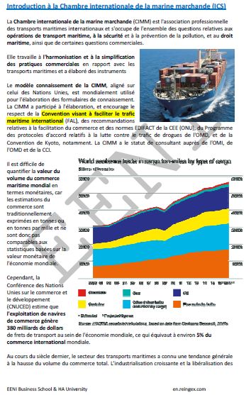 Chambre internationale de la marine marchande (ICS). L’industrie maritime