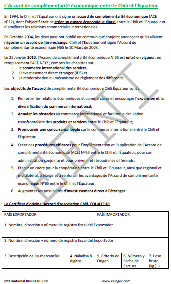 Accord de libre-échange Chili-Équateur