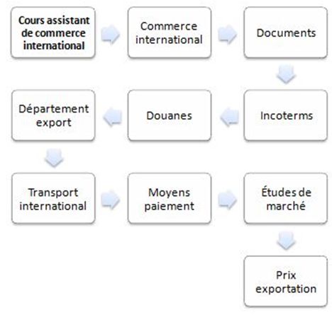Cours Assistant de commerce international FOAD Online (transport, douanes, documents)