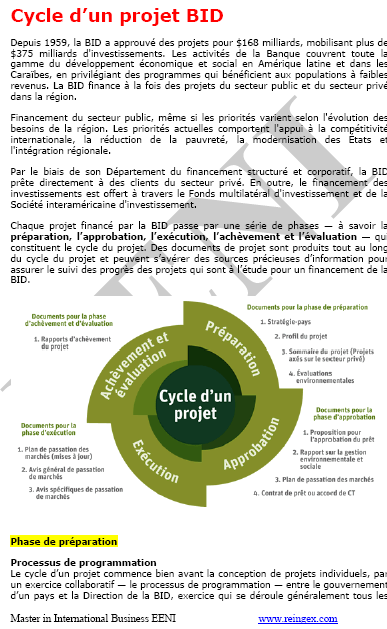 Cycle projet (Banque interaméricaine de développement)