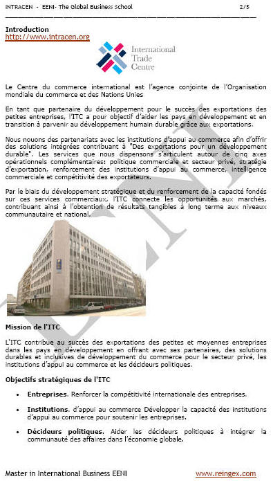 Centre commerce international