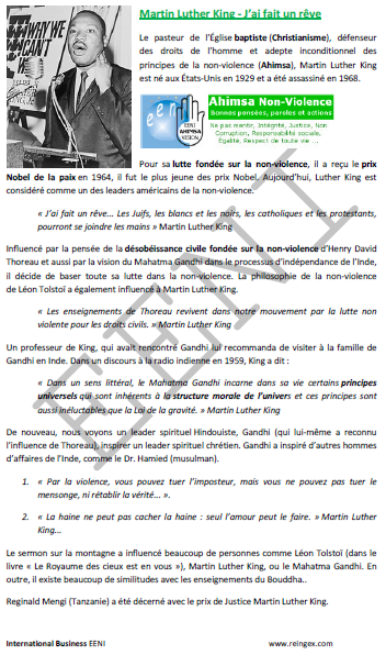 Martin Luther King non-violence