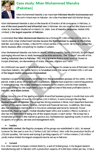 Mian Mohammed Mansha (homme d’affaires pakistanais)