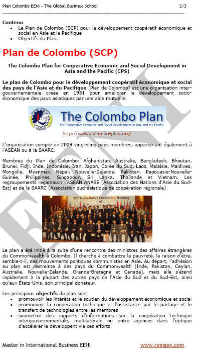 Plan de Colombo pour le développement coopératif économique et sociale en Asie-Pacifique (SCP)