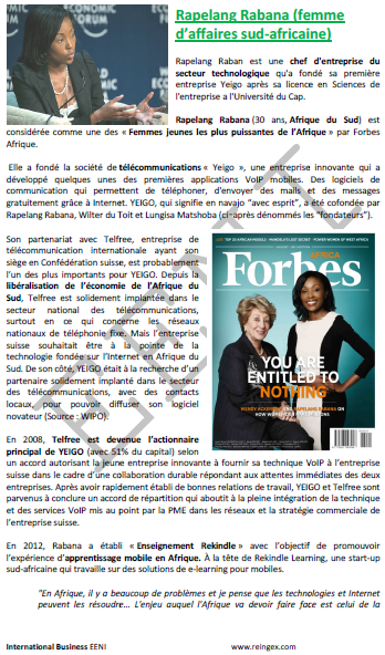 Rapelang Rabana (entrepreneure sud-africaine)