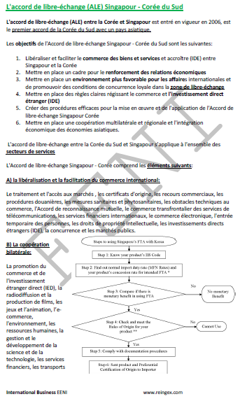 Accord de libre-échange Singapour-Corée du Sud