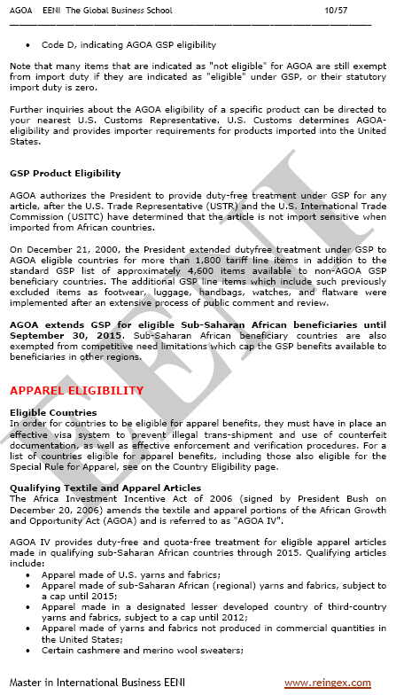 AGOA Afrika-Amerika Serikat Perdagangan