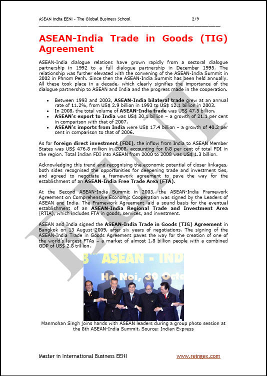 ASEAN (Indonesia)-India Perjanjian perdagangan bebas