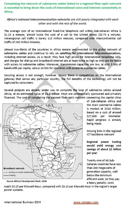 Infrastruktur di Afrika. Integrasi kawasan