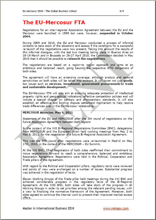 Uni Eropa-MERCOSUR Perjanjian perdagangan bebas