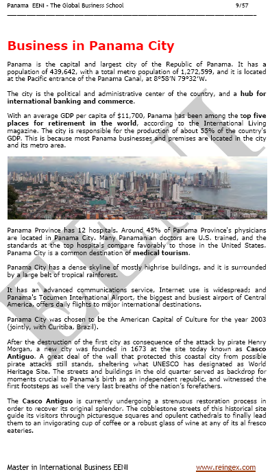 Perdagangan luar negeri dan bisnis Panama City