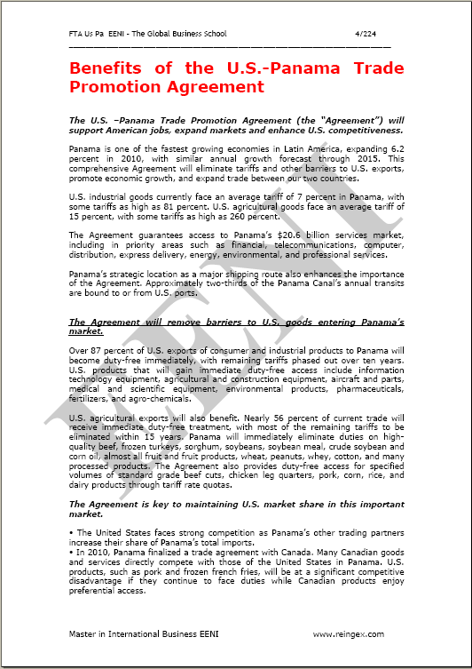 Amerika Serikat-Panama Perjanjian perdagangan bebas