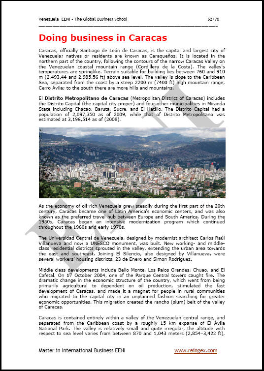 Perdagangan luar negeri dan melakukan bisnis di Venezuela